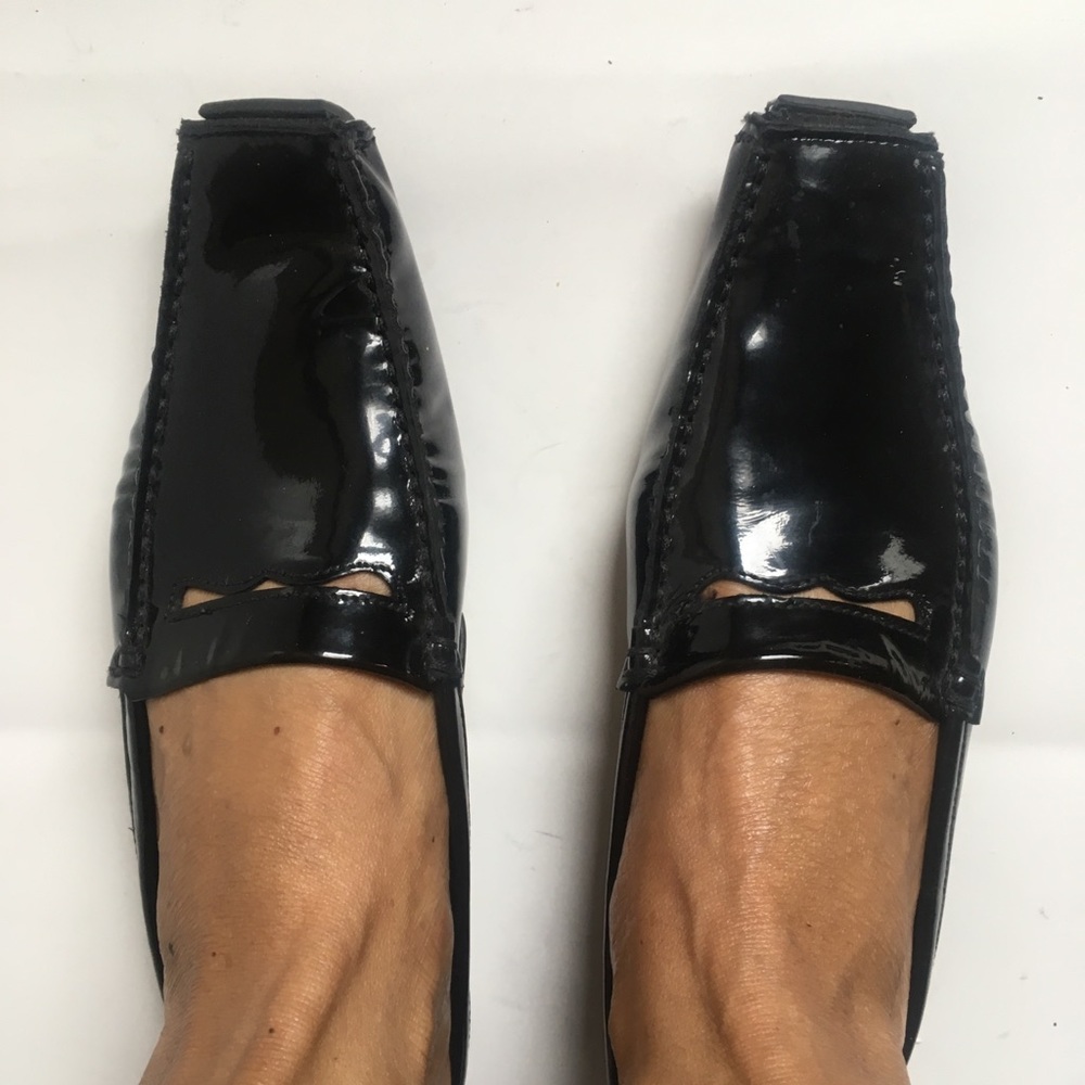 JOAN & DAVID Black Patent Leather Slip- In - Picture 2 of 8